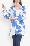 Desenli Kimono Saks - 17725.1247.